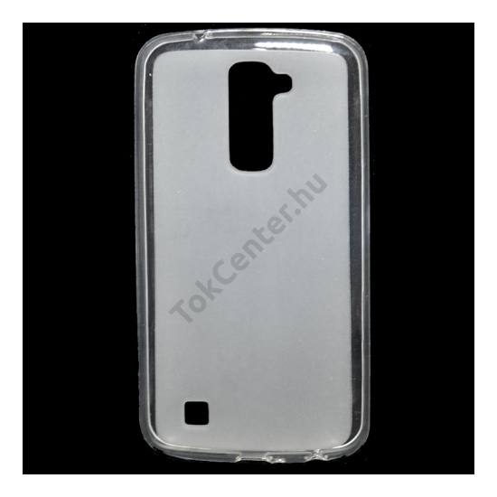 LG K10 (K420n) Telefonvédő gumi / szilikon (fényes keret) ÁTLÁTSZÓ