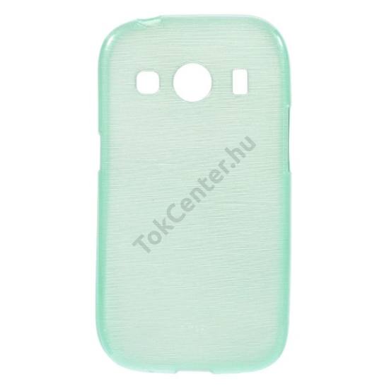 Samsung Galaxy Ace 4 LTE (SM-G357FZ) Telefonvédő gumi / szilikon (szálcsiszolt mintázat) CYAN
