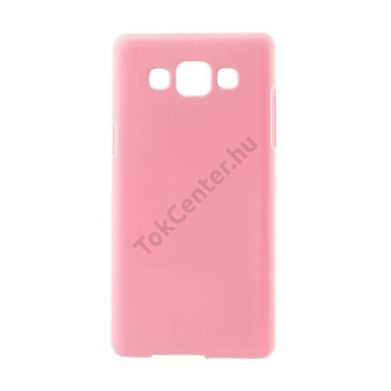 Samsung Galaxy A3 (SM-A300F) Műanyag telefonvédő gumírozott RÓZSASZÍN