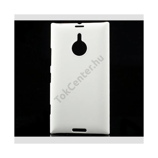 Nokia Lumia 1520 Műanyag telefonvédő gumírozott FEHÉR