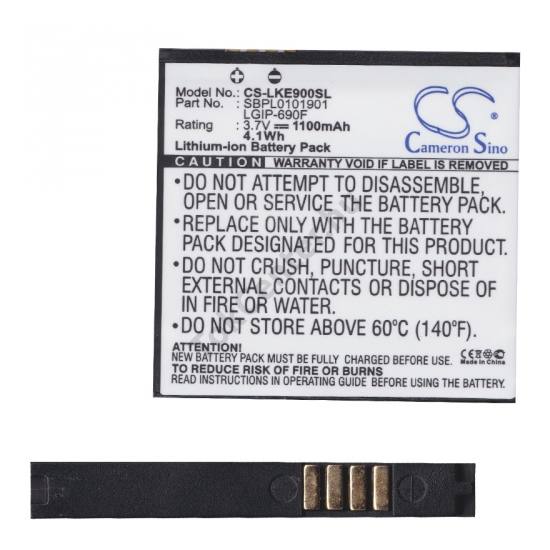 LG Optimus 7 (E900) Akku 1100 mAh LI-ION (LGIP-590F/LGIP-690F/SBPL0101901/SBPL0102102 kompatibilis)