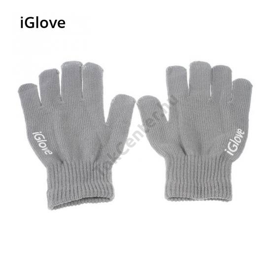 IGLOVE érintő kesztyű (kapacitív kijelzőhöz, unisex) SZÜRKE