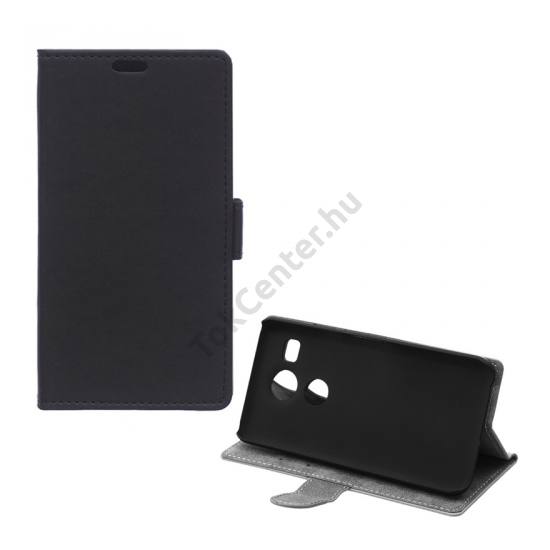 LG Nexus 5X (H791) Tok álló, bőr (FLIP, oldalra nyíló, asztali tartó funkció) FEKETE