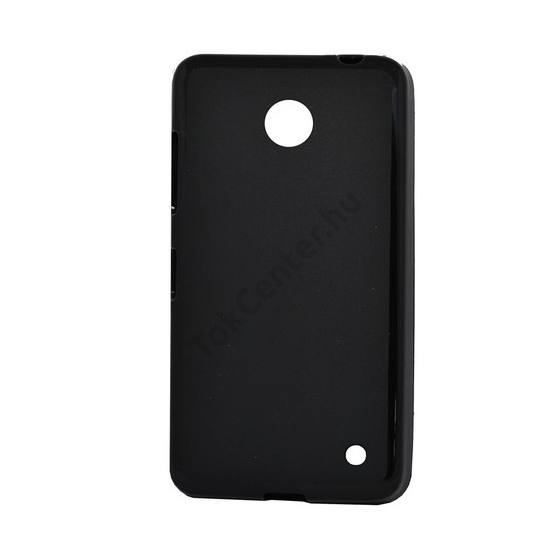 Nokia Lumia 630 Telefonvédő gumi / szilikon FÉNYES FEKETE