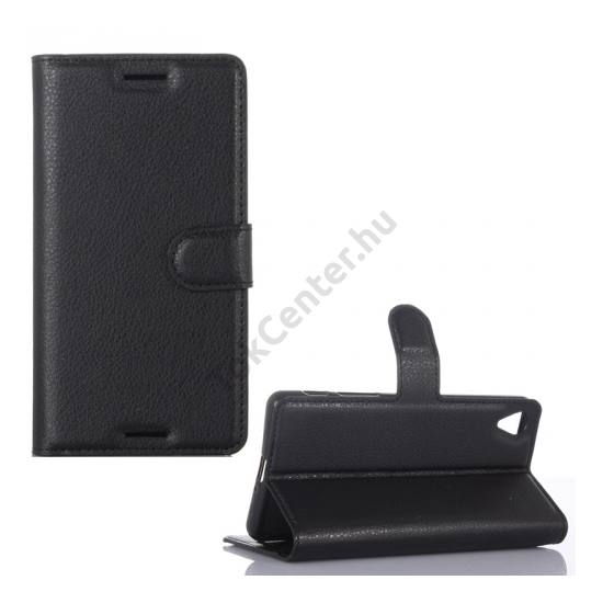 Sony Xperia X Performance (F8131) Tok álló, bőr (FLIP, oldalra nyíló, asztali tartó funkció) FEKETE