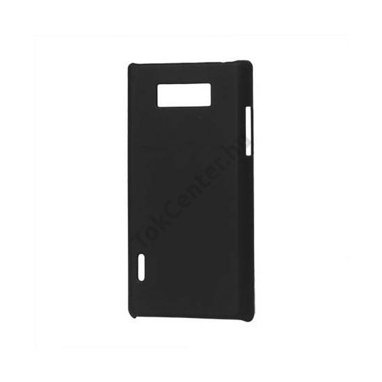 LG Optimus L7 (P700) Műanyag telefonvédő gumírozott FEKETE