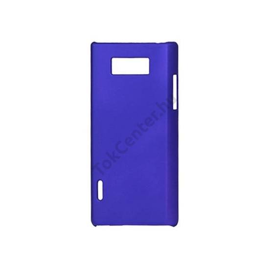 LG Optimus L7 (P700) Műanyag telefonvédő gumírozott KÉK