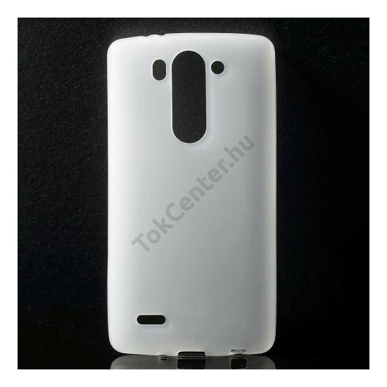 LG G3 S (D722) Telefonvédő gumi / szilikon ÁTLÁTSZÓ FEHÉR