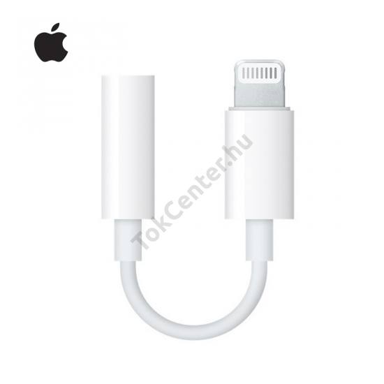 Adapter kábel (Lightning 8pin, 3.5mm jack csatlakozó) FEHÉR