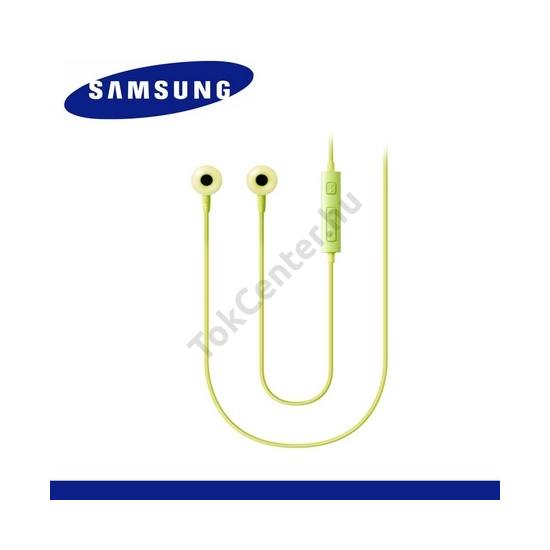 Fülhallgató SZTEREO (3.5mm jack, mikrofon, felvevő gomb, hangerő szabályzó) ZÖLD
