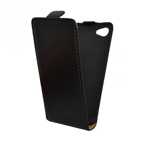 Sony Xperia Z5 Compact Tok álló, bőr (FLIP, mágneses) FEKETE