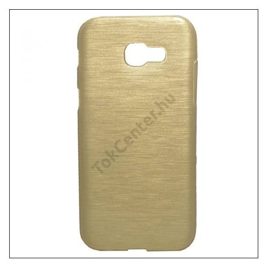 Samsung Galaxy A3 (2017) (SM-A320F) Telefonvédő gumi / szilikon (szálcsiszolt mintázat) ARANY