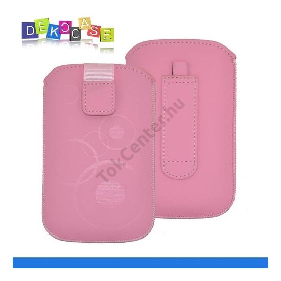 DEKOCASE tok álló (körmintás, kihúzható tépőzár, övre fűzhető, 3.5