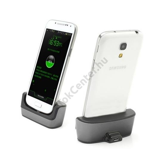 Samsung Galaxy S IV. mini (GT-I9190) Asztali töltő és adatátviteli állvány FEKETE