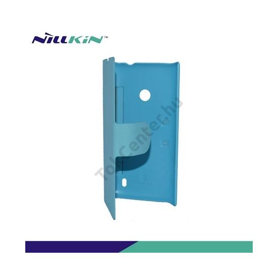 Nokia Lumia 520 NILLKIN FRESH műanyag telefonvédő (akkufedél, bőr flip, oldalra nyíló) VILÁGOSKÉK