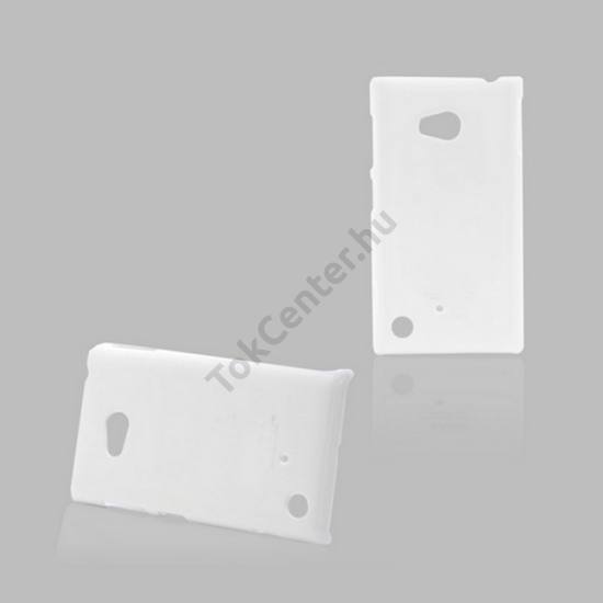 Nokia Lumia 720 Műanyag telefonvédő FÉNYES FEHÉR