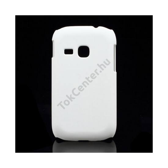 Samsung Galaxy Young (GT-S6310) Műanyag telefonvédő gumírozott FEHÉR