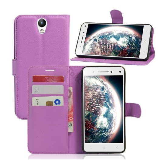 Lenovo Vibe S1 Lite Tok álló, bőr (FLIP, oldalra nyíló, asztali tartó funkció) LILA