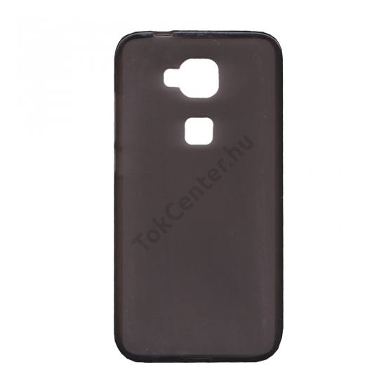 Huawei G8 Telefonvédő gumi / szilikon (fényes keret) FÜSTSZÍNŰ