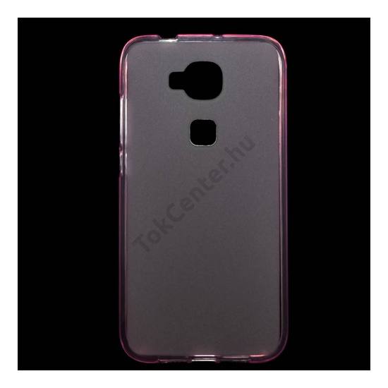 Huawei G8 Telefonvédő gumi / szilikon (fényes keret) RÓZSASZÍN