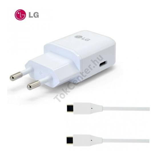 Hálózati töltő USB aljzat (5V / 3000mA, EAD63687001 kábel) FEHÉR