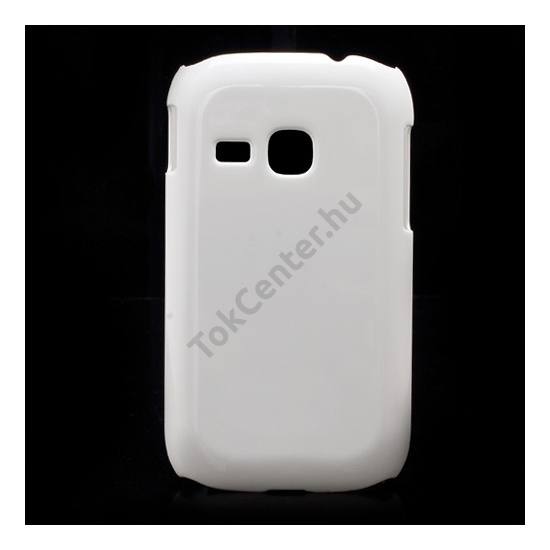 Samsung Galaxy Young (GT-S6310) Műanyag telefonvédő FÉNYES FEHÉR
