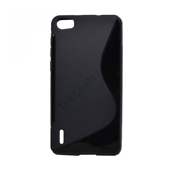 Huawei Honor 6 Telefonvédő gumi / szilikon (S-line) FEKETE
