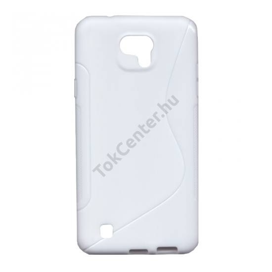 LG X Cam Telefonvédő gumi / szilikon (S-line) FEHÉR