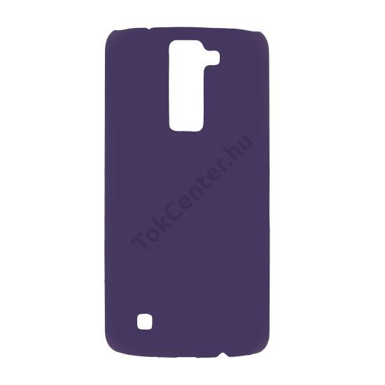 LG K8 (K350n) Műanyag telefonvédő (gumírozott) LILA