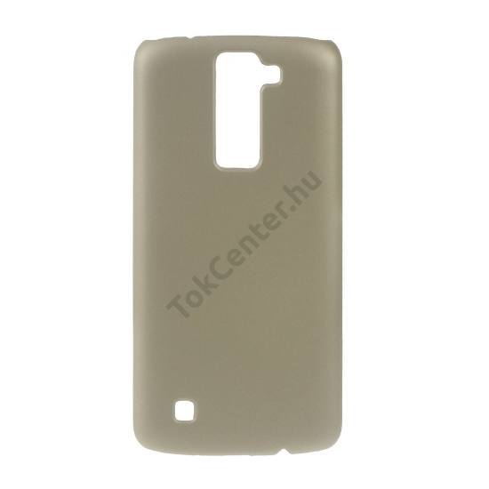 LG K8 (K350n) Műanyag telefonvédő (gumírozott) ARANY