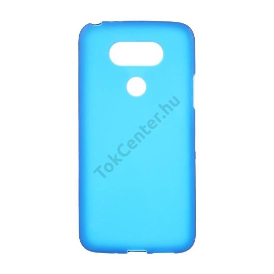 LG G5 (H850) Telefonvédő gumi / szilikon (fényes keret) KÉK