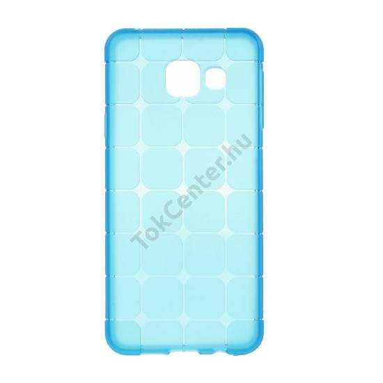 Samsung Galaxy A3 (2016) (SM-A310F) Telefonvédő gumi / szilikon (kockaminta) KÉK