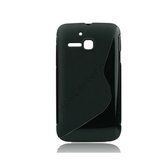 Alcatel SPOP (OT-4030) Telefonvédő gumi / szilikon (S-line) FEKETE