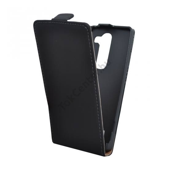 LG Spirit (C70) Tok álló, bőr (FLIP, mágneses) FEKETE