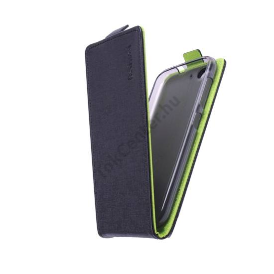 ZTE Blade S6 Tok álló, bőr (FLIP, mágneses) FEKETE