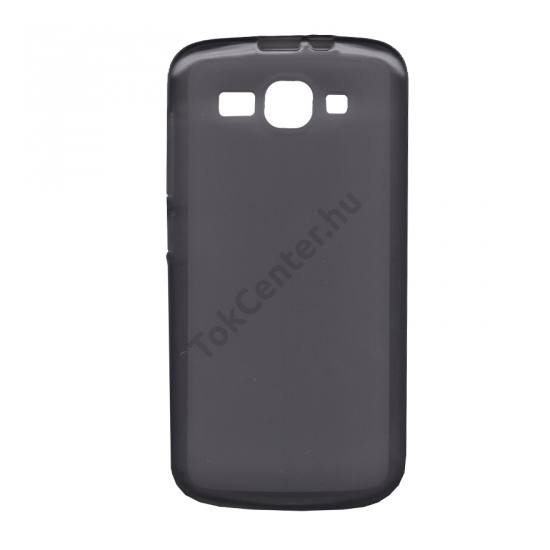 Huawei Ascend Y540  Telefonvédő gumi / szilikon (fényes keret) FÜSTSZÍNŰ