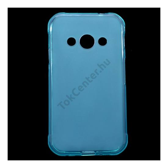 Samsung Galaxy Xcover 3 (SM-G388) Telefonvédő gumi / szilikon (fényes keret) KÉK