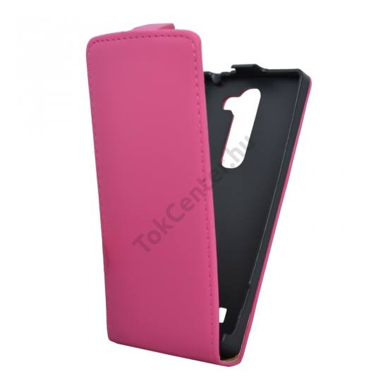 LG Spirit (C70) Tok álló, bőr (FLIP, mágneses) RÓZSASZÍN