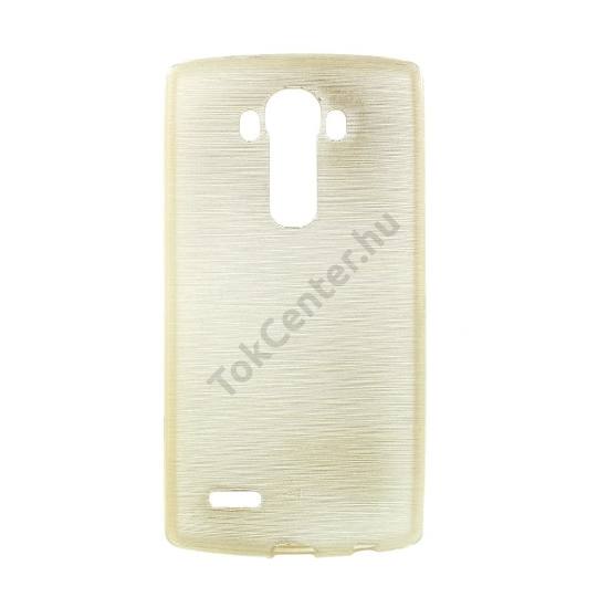 LG G4 (H815) Telefonvédő gumi / szilikon (szálcsiszolt mintázat) ARANY