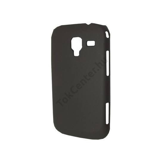 Samsung Galaxy Ace 2 (GT-I8160) Műanyag telefonvédő gumírozott FEKETE