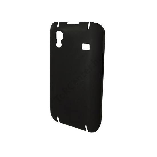 Samsung Galaxy Ace (GT-S5830) Műanyag telefonvédő gumírozott FEKETE