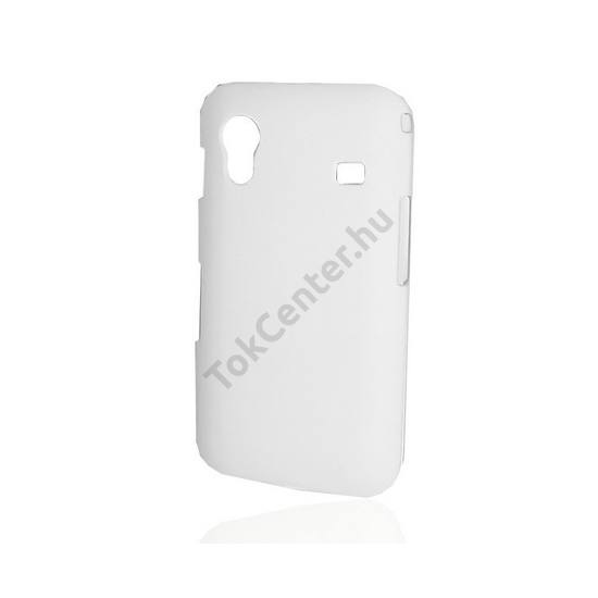 Samsung Galaxy Ace (GT-S5830) Műanyag telefonvédő gumírozott FEHÉR
