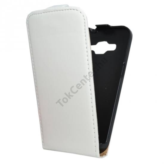 Samsung Galaxy Core Prime (SM-G360) Tok álló, bőr (FLIP, mágneses) FEHÉR