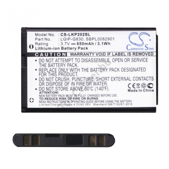 LG KP202 Akku 850 mAh LI-ION (LGIP-G830 kompatibilis)