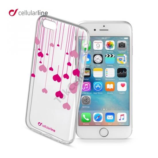 STYLE telefonvédő gumi / szilikon (szív minta) ÁTLÁTSZÓ