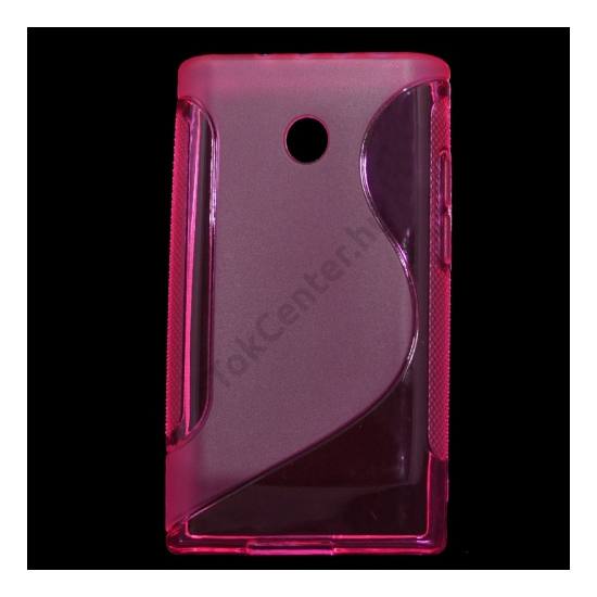 LG Optimus L3 (E400) Telefonvédő gumi / szilikon (S-line) RÓZSASZÍN