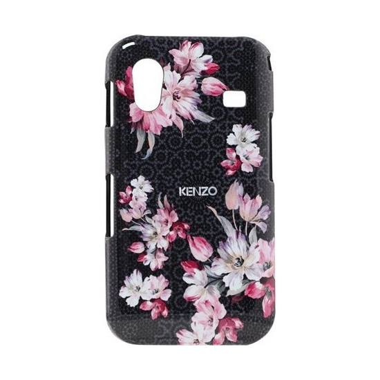 Samsung Galaxy Ace (GT-S5830) KENZO műanyag telefonvédő FEKETE VIRÁG