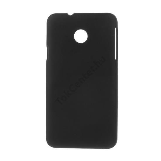 Huawei Ascend Y330 Műanyag telefonvédő gumírozott FEKETE