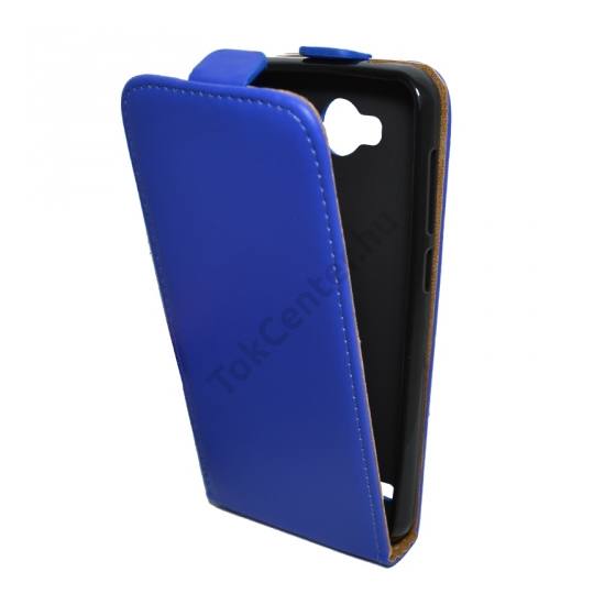 Huawei Y3 II (Y3-2) Tok álló, bőr (FLIP, mágneses) KÉK