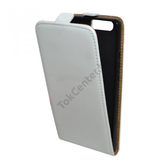 Huawei P9 Plus Tok álló, bőr (FLIP, mágneses) FEHÉR